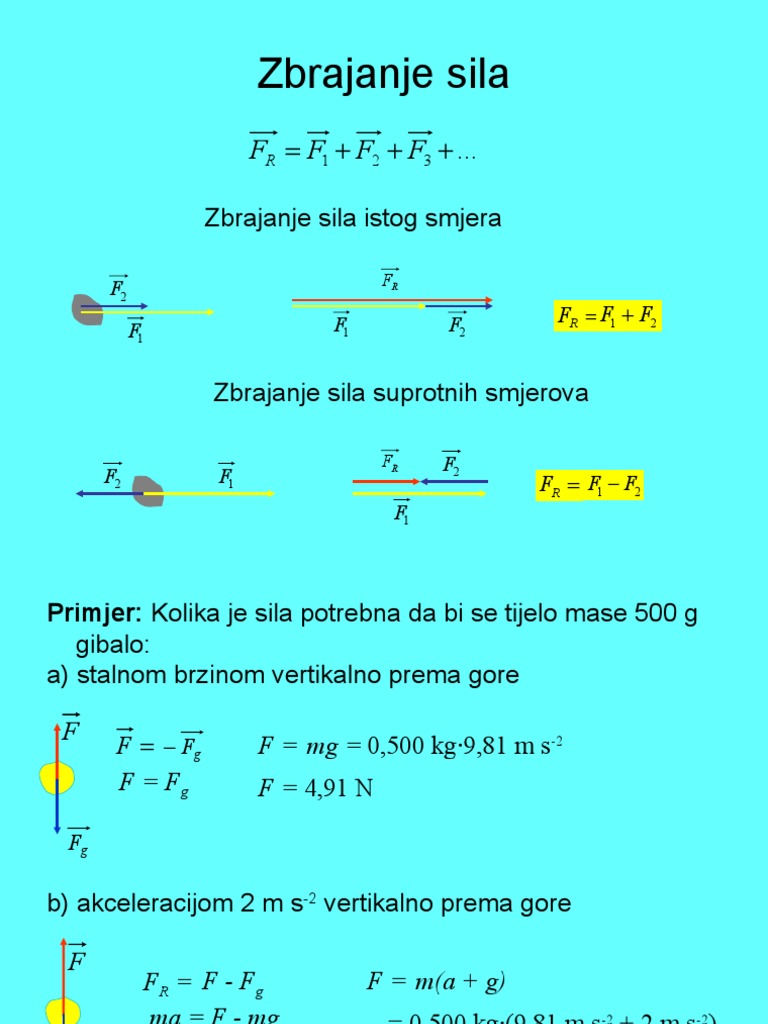 13 Zbrajanje Sila | PDF
