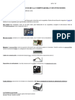 Elementos Básicos de La Computadora y Sus Funciones