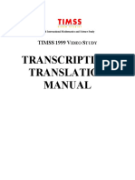 Transcription Manual