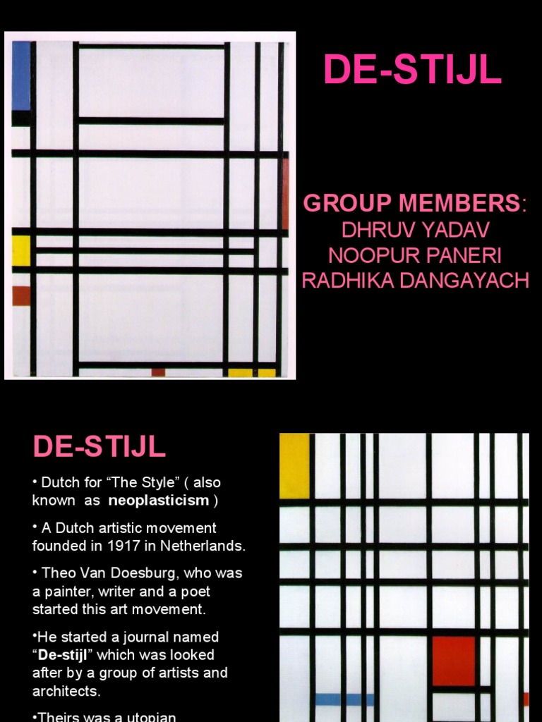De Stijl Architecture Overview | PDF | Modernism | Art Media