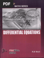 Differential Equations by NP Bali