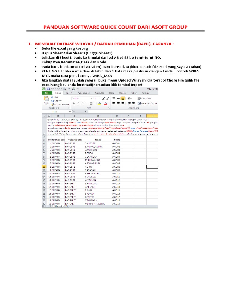 Panduan Quick Count | PDF