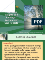 Presenting Insights and Findings: Written and Oral Reports