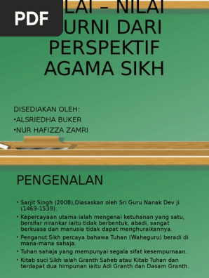 Nilai - Nilai Murni Dari Perspektif Agama Sikh  PDF