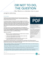 MacMillan Matrix As Decision Tree