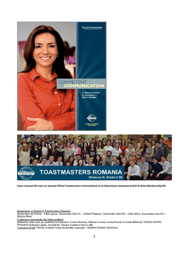 Manual Competent Communicator - Limba Romana | PDF