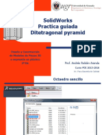 Solidworks Practica Ditetragonal Pyramid