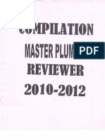 Master Plumbing Reviewer 2010-2012