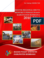 Produk Domestik Regional Bruto Kabupaten Bombana Menurut Penggunaan 2010 2014 Tahun Dasar 2010