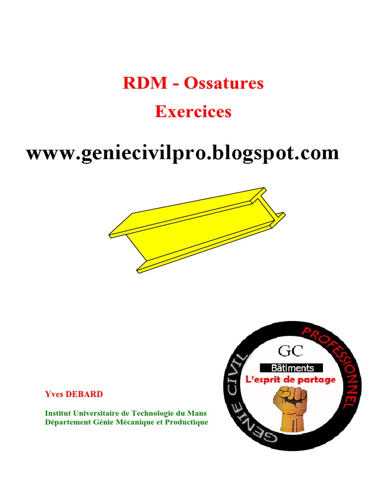 50 Exercices Corrigés Sur Les Ossatures (RDM) PDF | PDF | Génie du ...