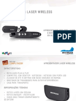 Apresentador Laser Wireless: PART# MANL-WP2268/BK