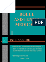 Introducere. Rolul Asistentei Medicale.