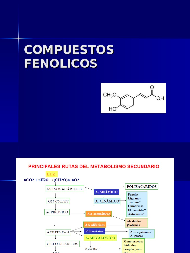 COMPUESTOS FENOLICOS 3 Sustancias químicas Química