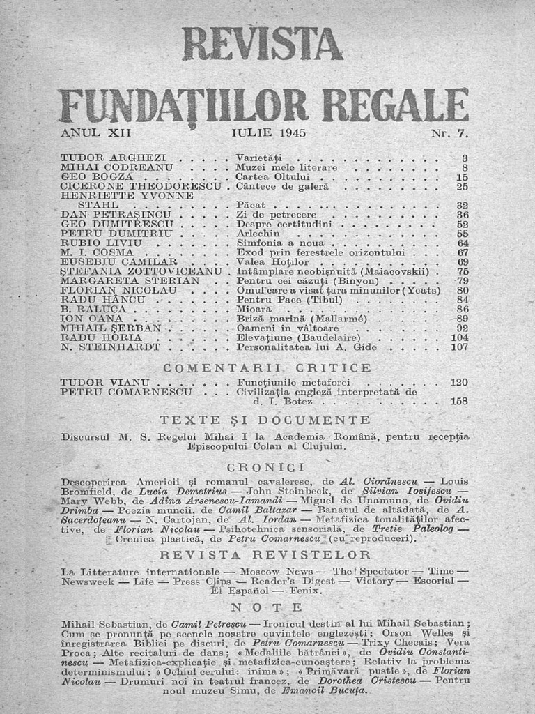 Literatura Romana Sub Semnul Modernitatii | PDF, image size:768x1024