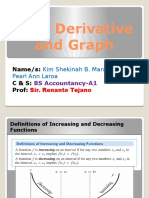 First Derivative Graph Analysis