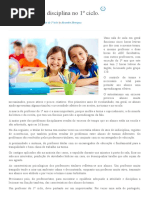 A Dinâmica e a Disciplina No 1º Ciclo