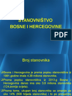 Stanovništvo Bosne I Hercegovine