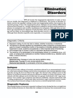 Diagnostic and Statistical Manual DSM Elimination Disorder