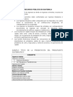 Los Recursos Públicos en Guatemala