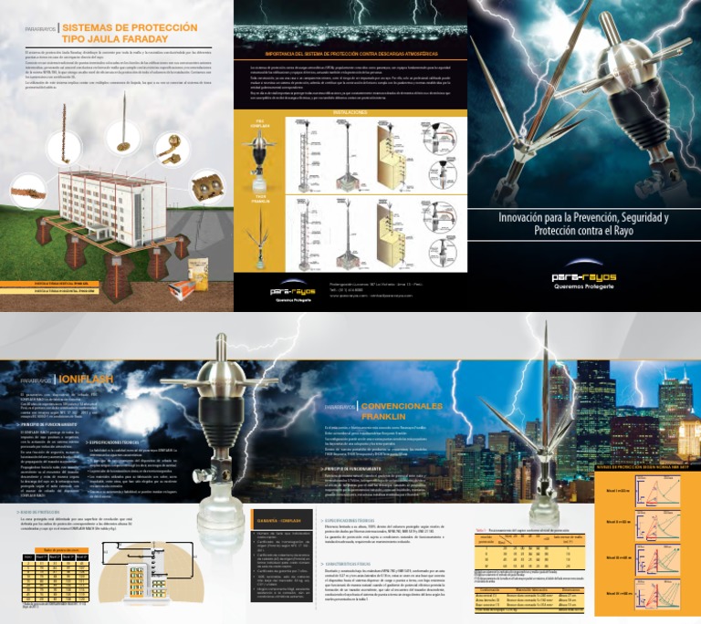 Catalogo Pararrayos v12 PDF | PDF | Electromagnetismo | Electricidad