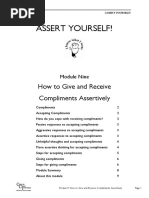 Assert Yourself!: How To Give and Receive Compliments Assertively