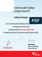 Texas Instruments Innovation Challenge India Design Contest 2015