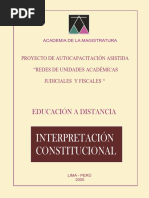Interpretación Constitucional 2000, 110p