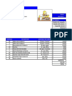 Practica 4 de Excel: Validacion de Datos: Formulas