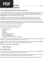ETL Testing Interview Questions and Answers