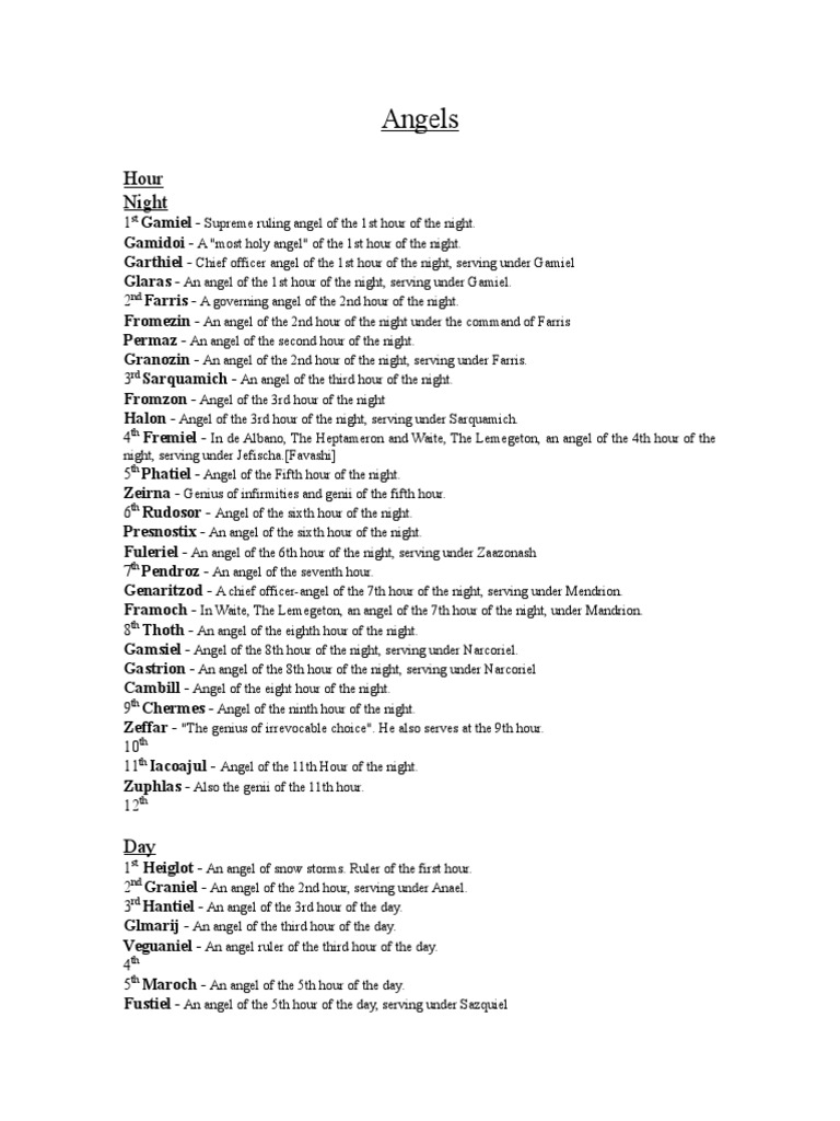 Angels | PDF | Astrological Sign | Angel