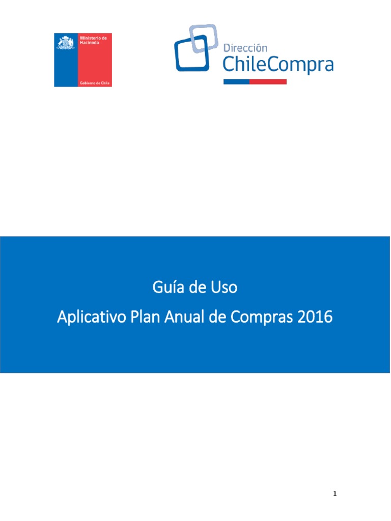 Guia Plan Anual de Compras 2016 | PDF | Point and Click | Microsoft Excel