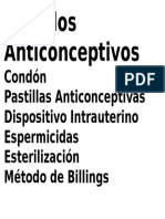 Métodos Anticonceptivos