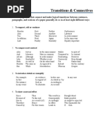 Transitions and Connectives