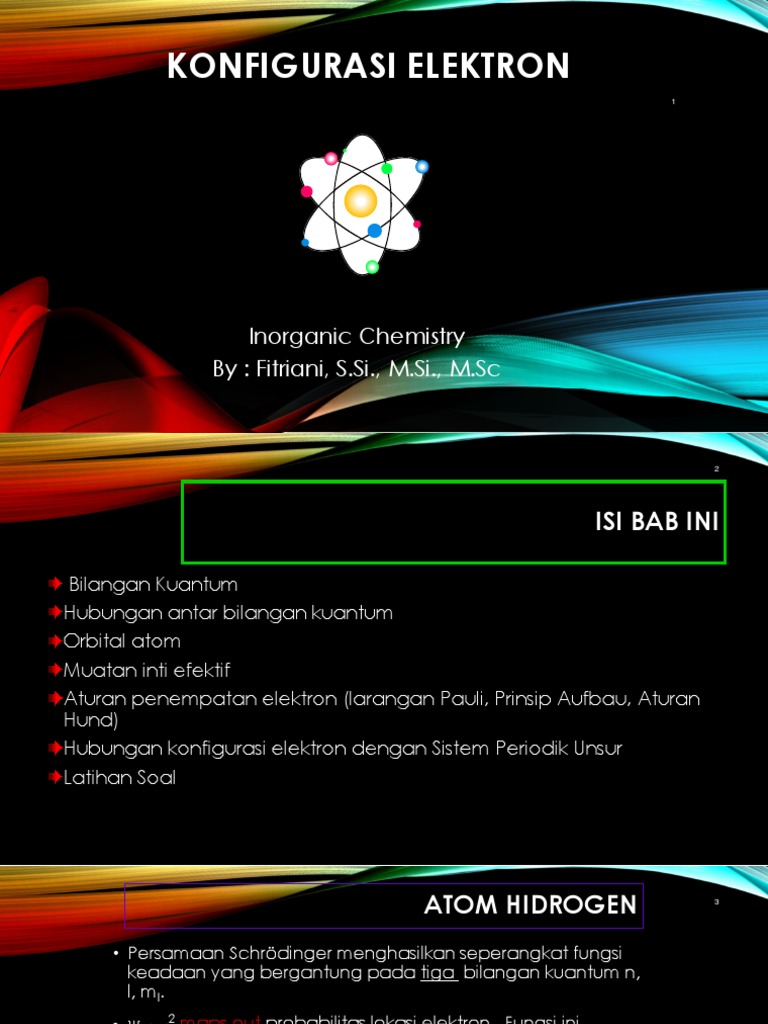 KONFIGURASI ELEKTRON