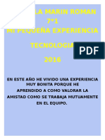 Tecnologia Experiencia 2016