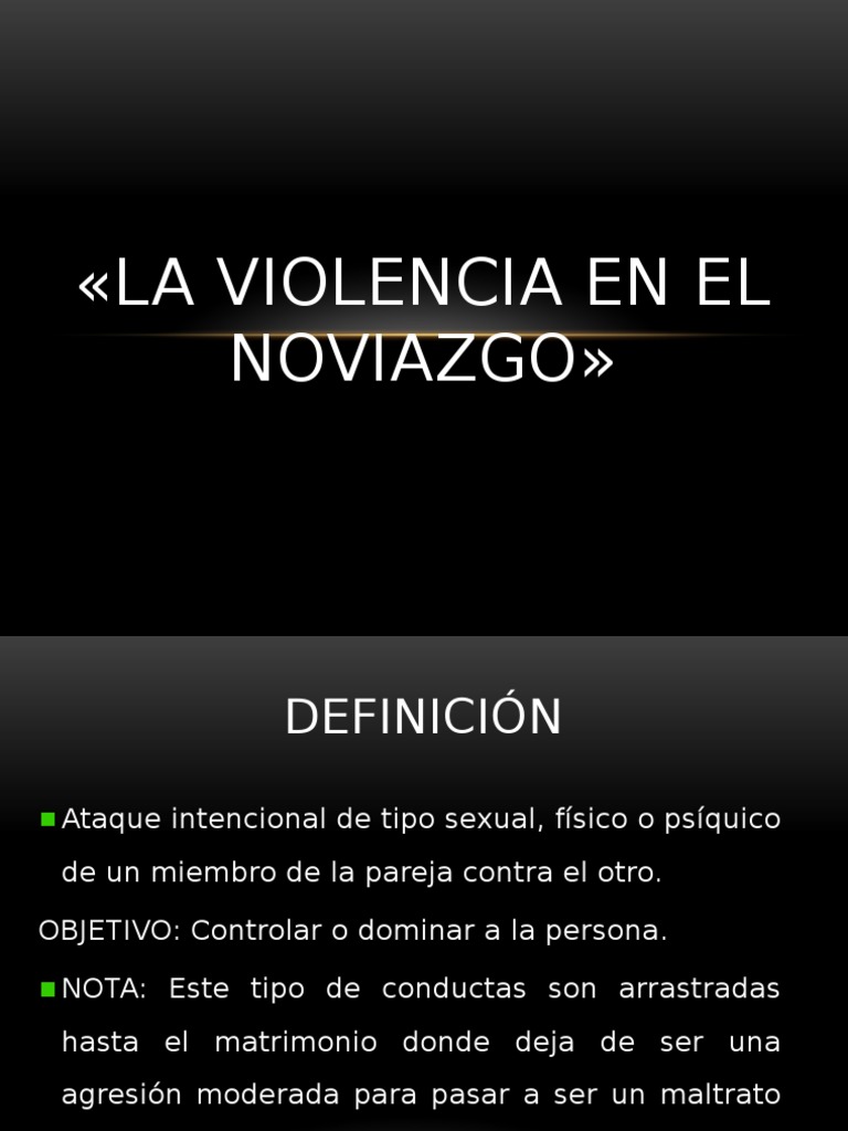 Violencia en el Noviazgo: Tipos y Consecuencias | PDF | Ciencias del ...
