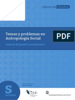 Libro de Catedra para Psicologia UNLP Temas y Problemas en Antropologia Social Coordinador Roberto Ringuelet