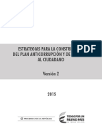 Estrategias para La Construcción Del Plan Anticorrupción y de Atención Al Ciudadano