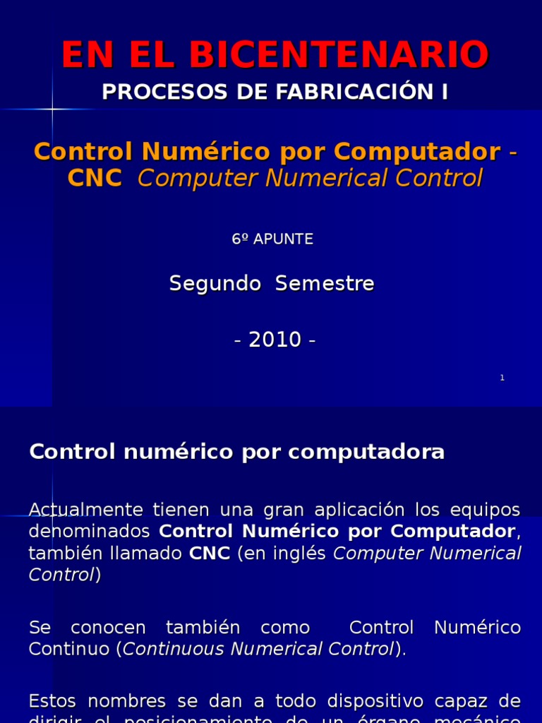 Control numerico Industrias