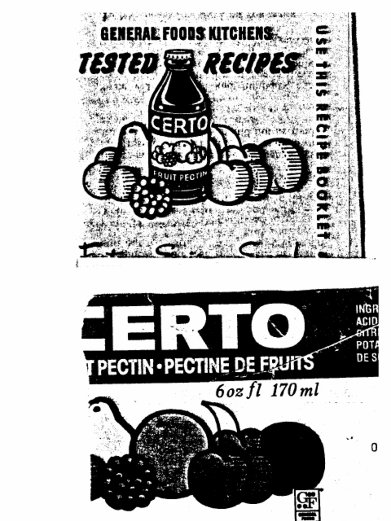 Certo Recipe Book 1965 Fruit Preserves Berry