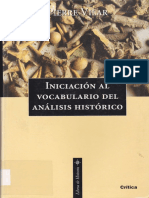 Iniciación Al Vocabulario Del Análisis Histórico