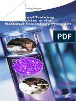 Postdoctoral Training Opportunities at the National Toxicology Program 508