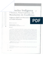 Derecho Indígena y Medios Alternativos de Resolucion de Conflictos_Cletus Gregor Barie