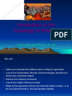 Sociology and Religion