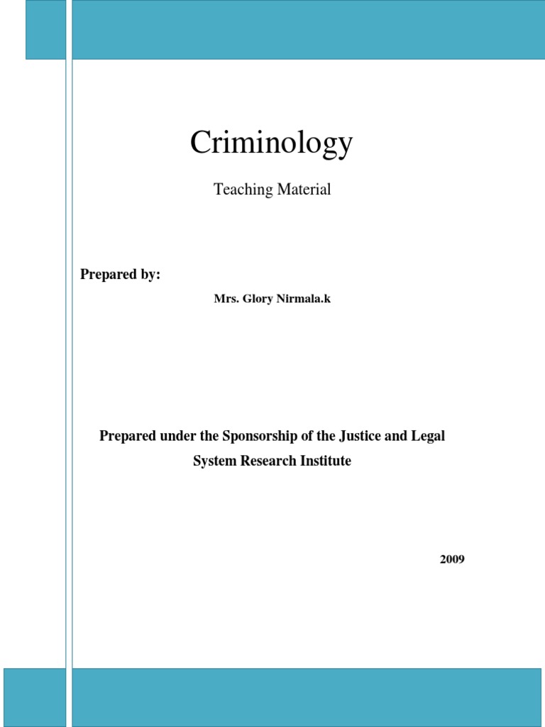 criminology thesis title pdf