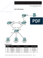 Lab 6.4.1 Challenge Inter-VLAN Routing