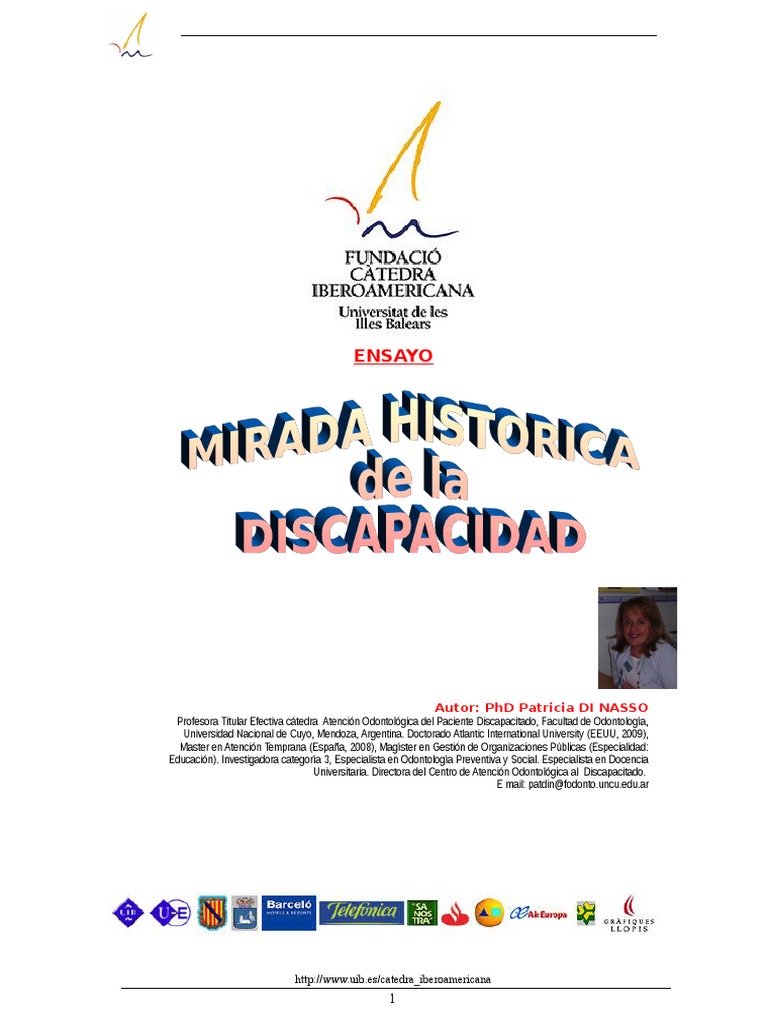 Mirada Historica de La Discapacidad | PDF | Invalidez | Educación especial