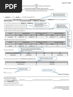 Declaration Form Employee Pension Scheme Form 9 Business Financial Services