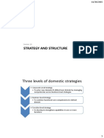 Strategy and Structure: Three Levels of Domestic Strategies