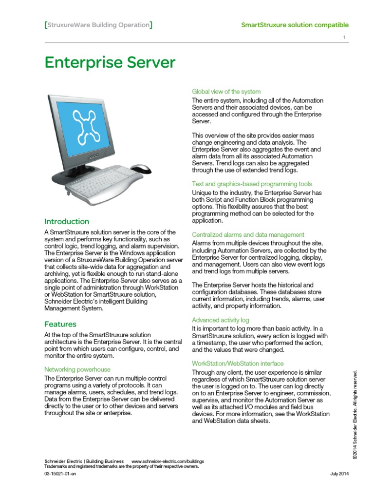 Enterprise Server Specification Sheet Port Networking